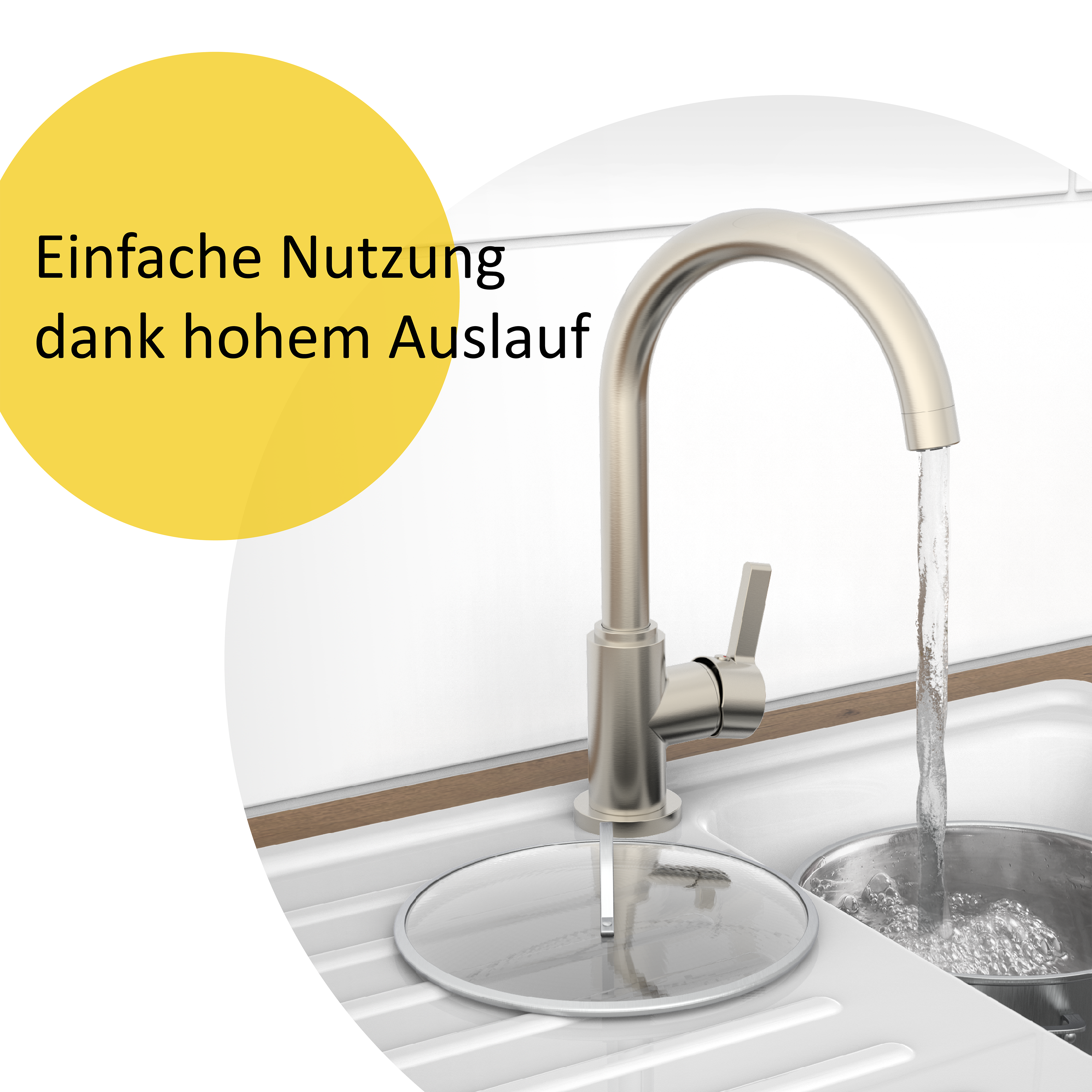 Küchenarmatur Hochdruck und Niederdruck Wasserhahn Küche Spültischarmatur