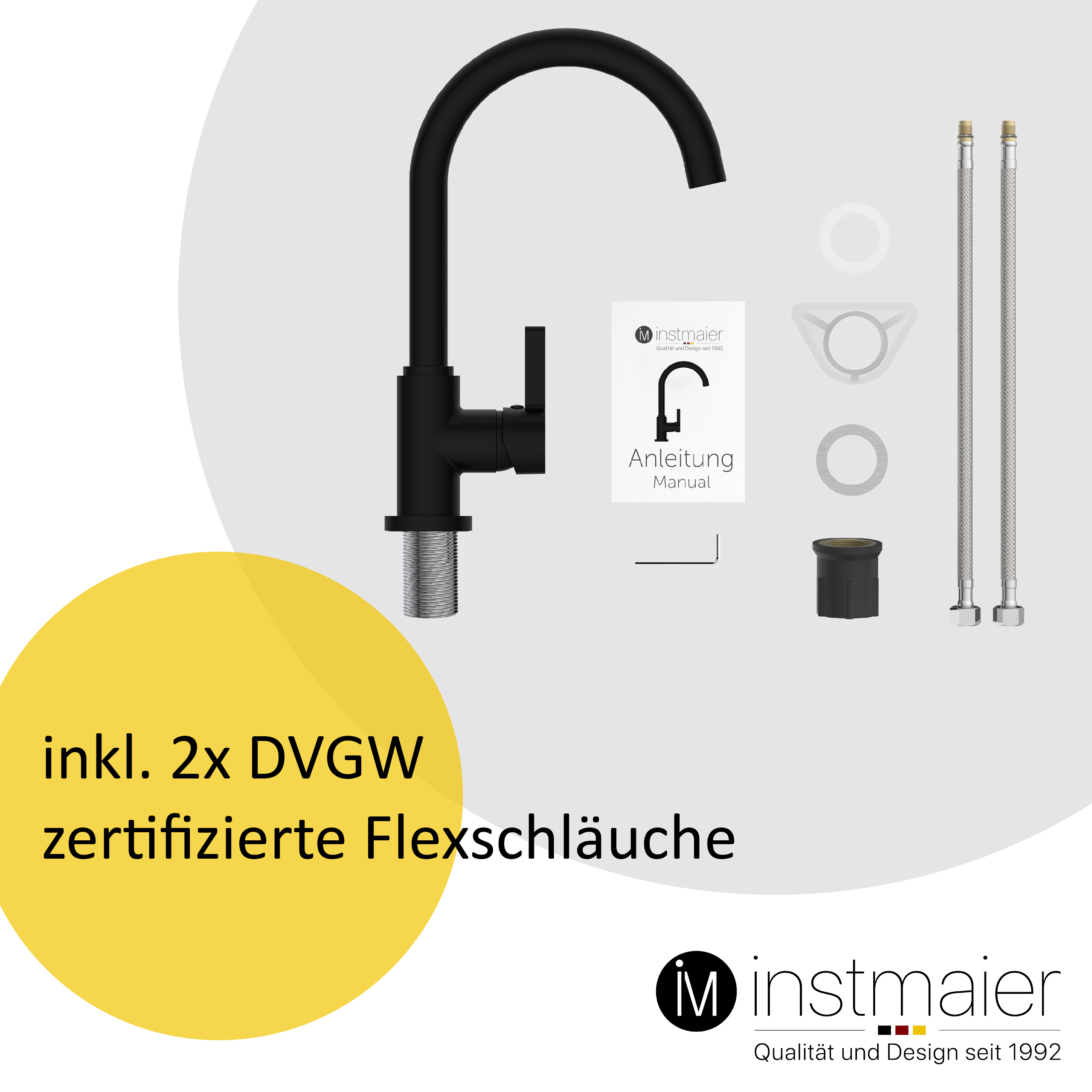 Küchenarmatur Hochdruck und Niederdruck Wasserhahn Küche Spültischarmatur
