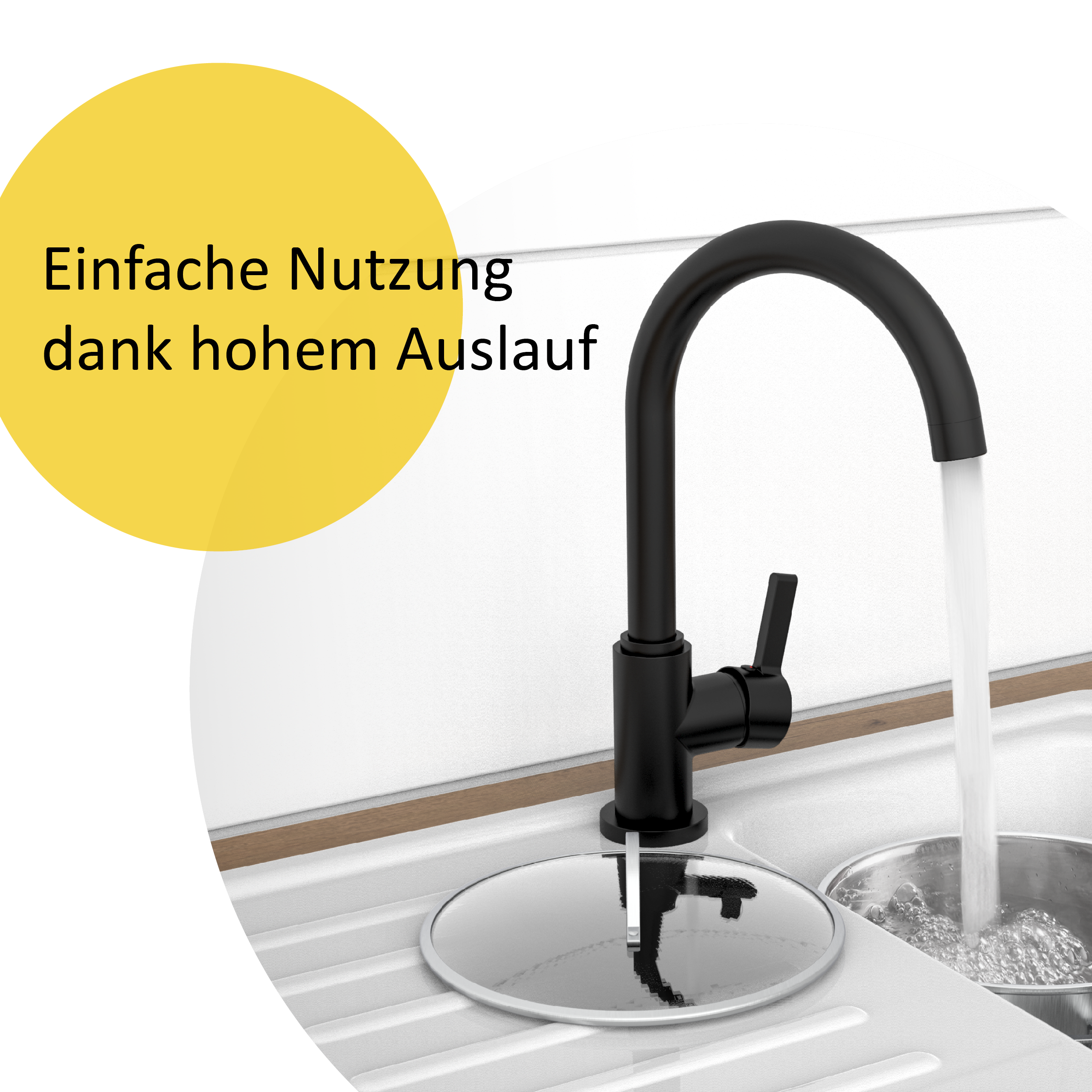 Küchenarmatur Hochdruck und Niederdruck Wasserhahn Küche Spültischarmatur