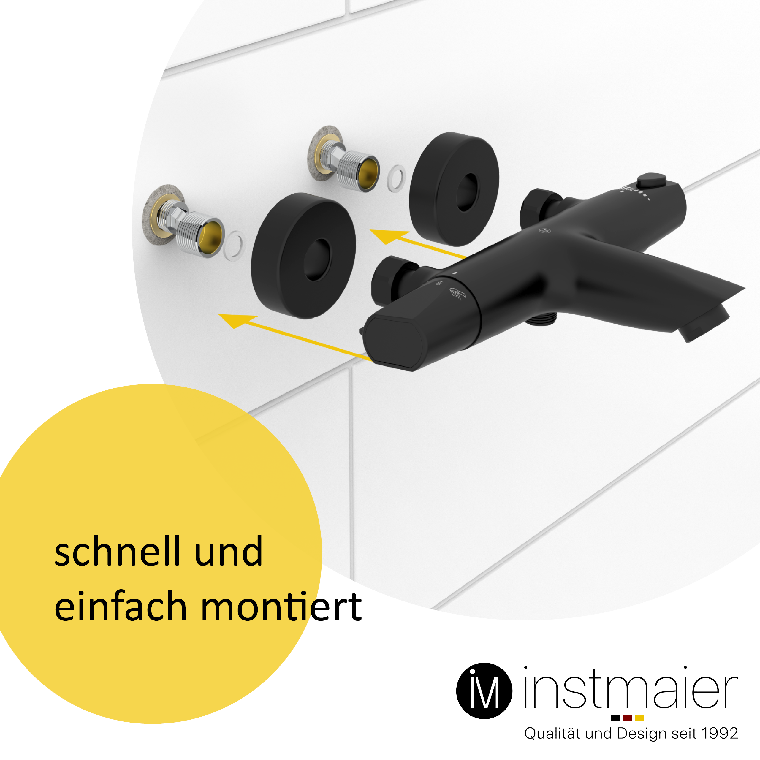 instmaier Badewannenarmatur Thermostat Wanne Wannenarmatur Wannenarmatur