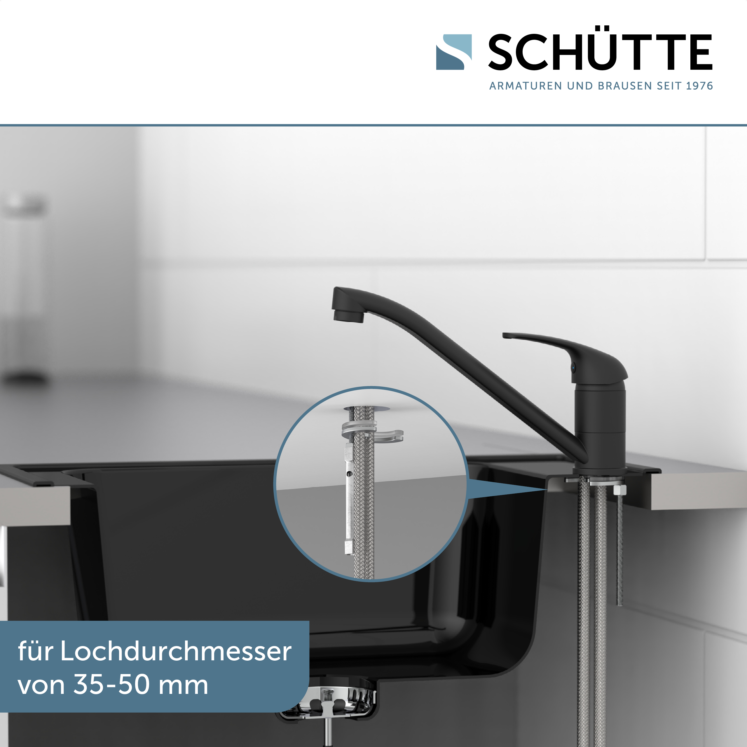 Küchenarmatur 360 Langer Auslauf Wasserhahn Küche Mischbatterie