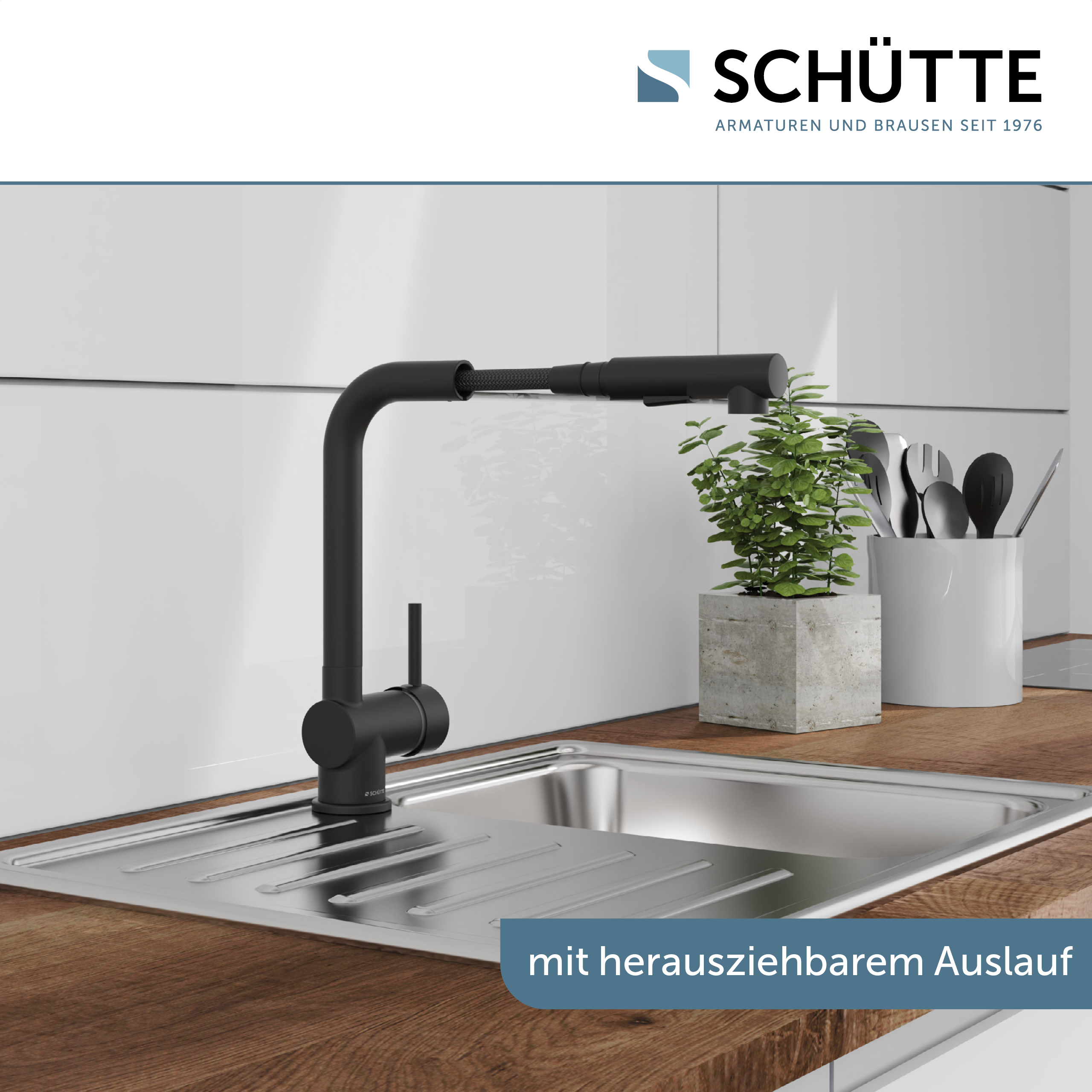 Küchenarmatur 360 Ausziehbar Brause Wasserhahn Küche Mischbatterie