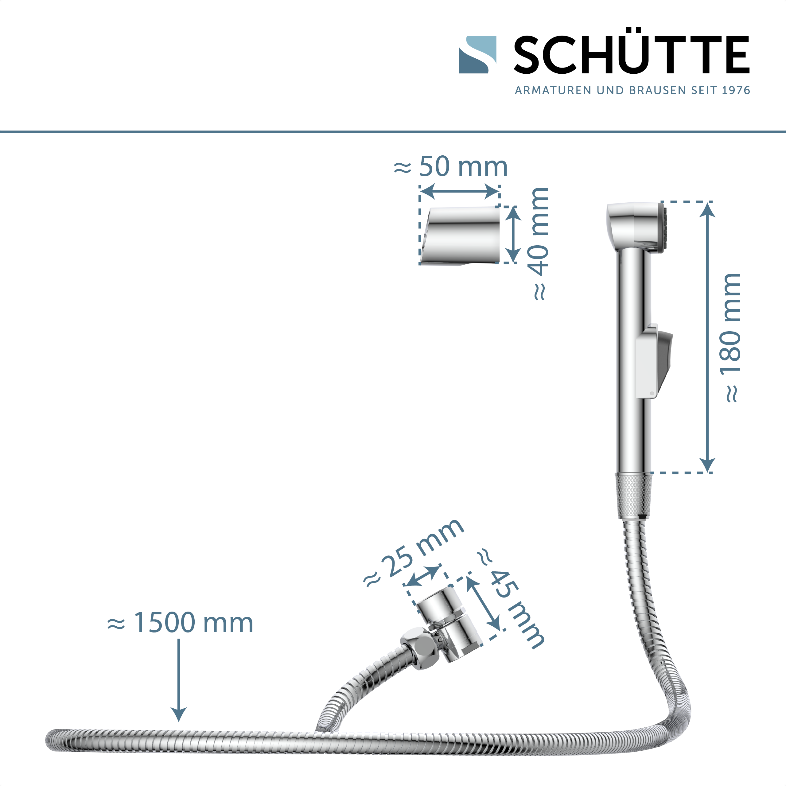 Bidet Brause Waschbeckenbrause Duschbrause Handbrause mit Schlauch Set