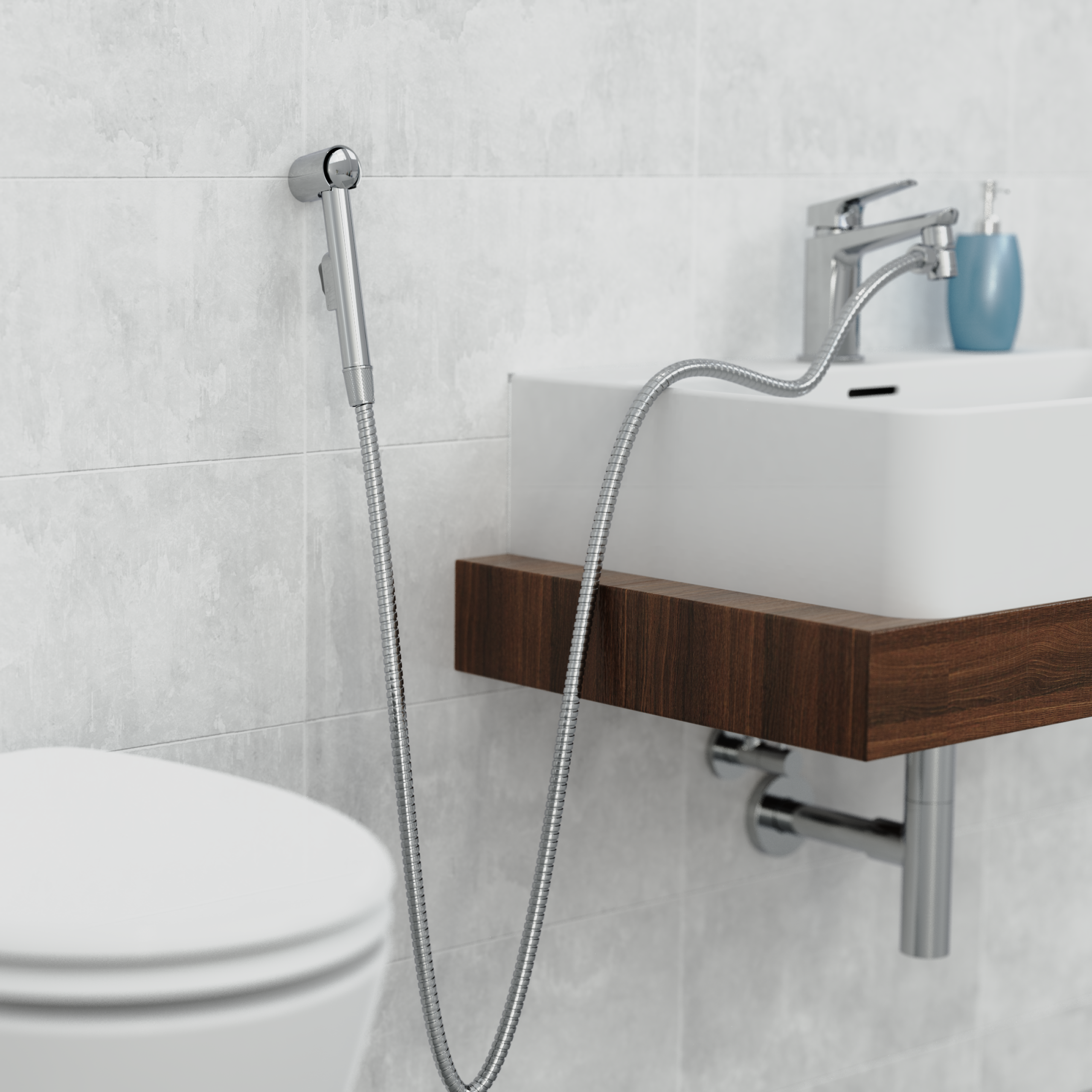 Bidet Brause Waschbeckenbrause Duschbrause Handbrause mit Schlauch Set