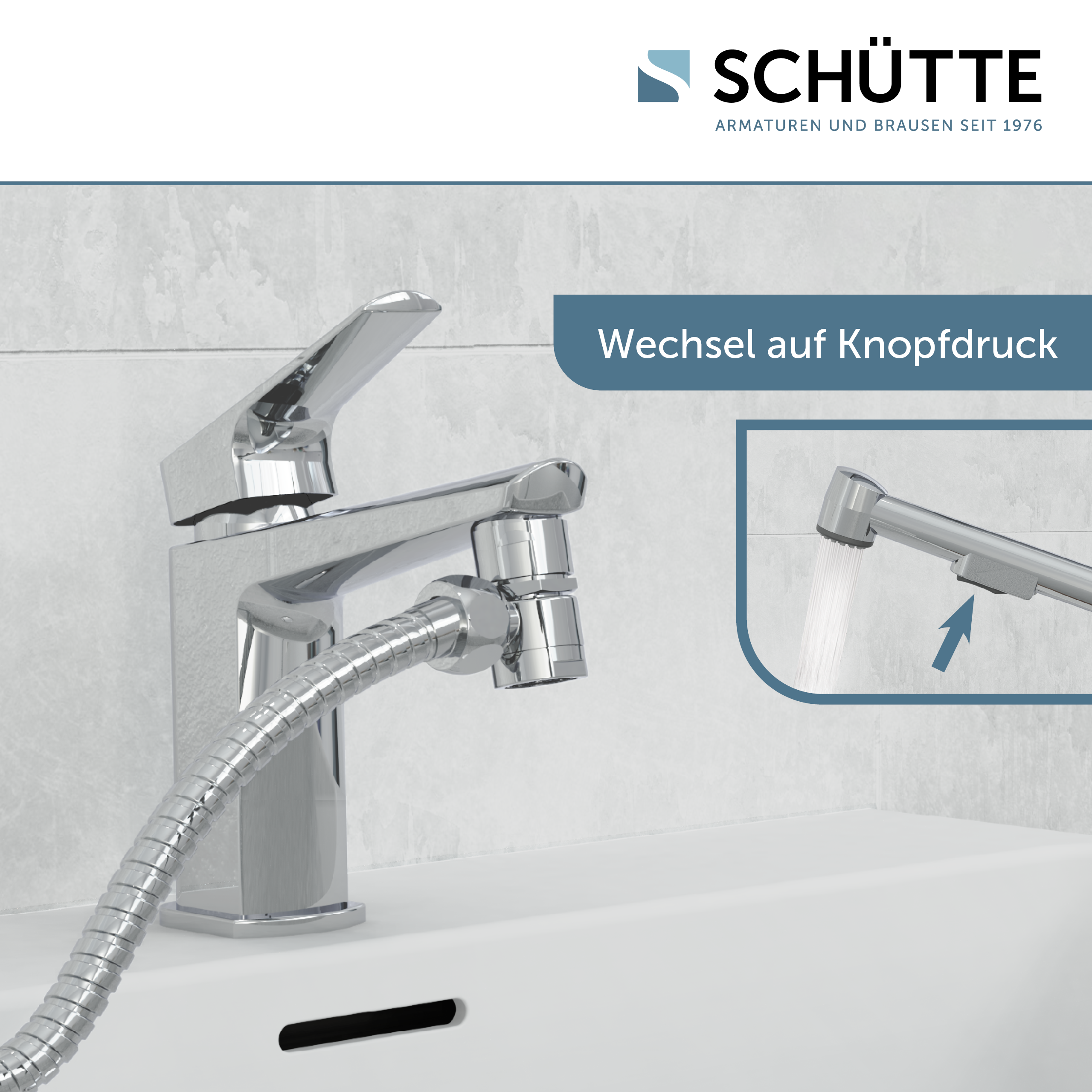 Bidet Brause Waschbeckenbrause Duschbrause Handbrause mit Schlauch Set