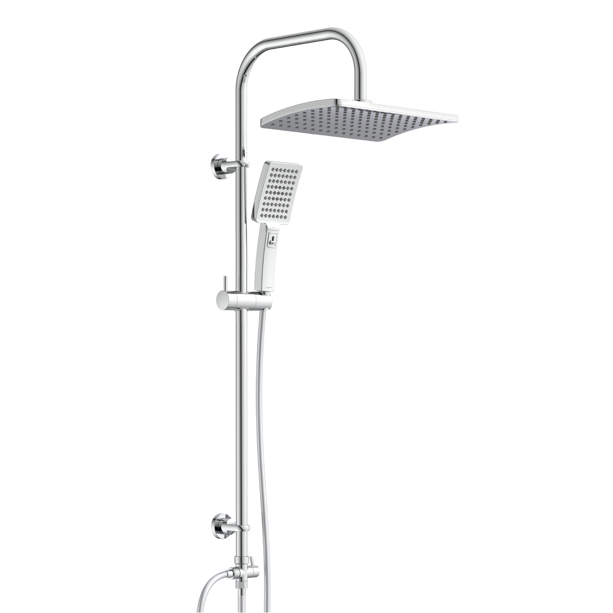 SCHÜTTE Überkopfbrauseset | Regendusche | Duschsystem | Duschset | Schwarz Chrom - Bild 12 von 15