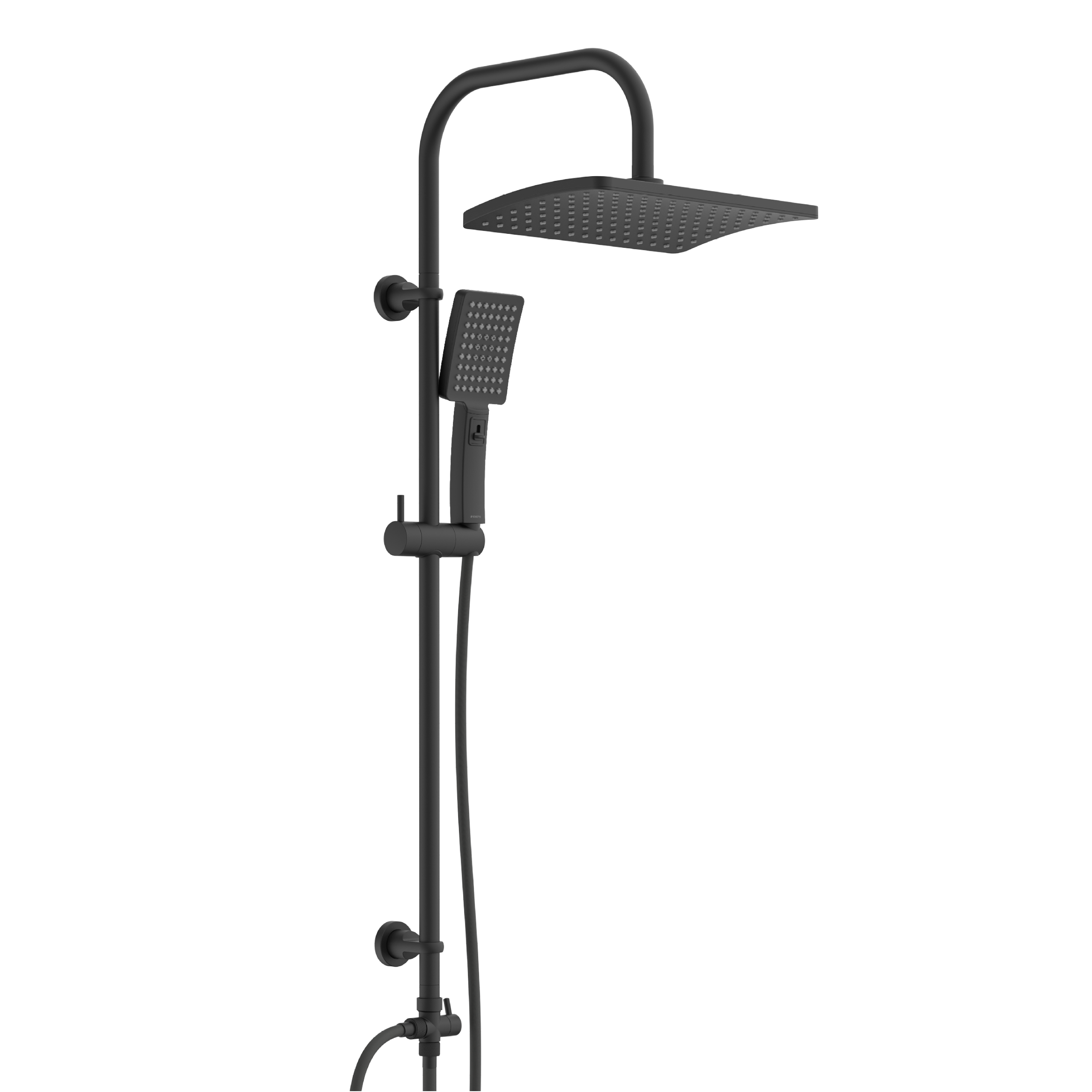 SCHÜTTE Überkopfbrauseset | Regendusche | Duschsystem | Duschset | Schwarz Chrom - Bild 5 von 15