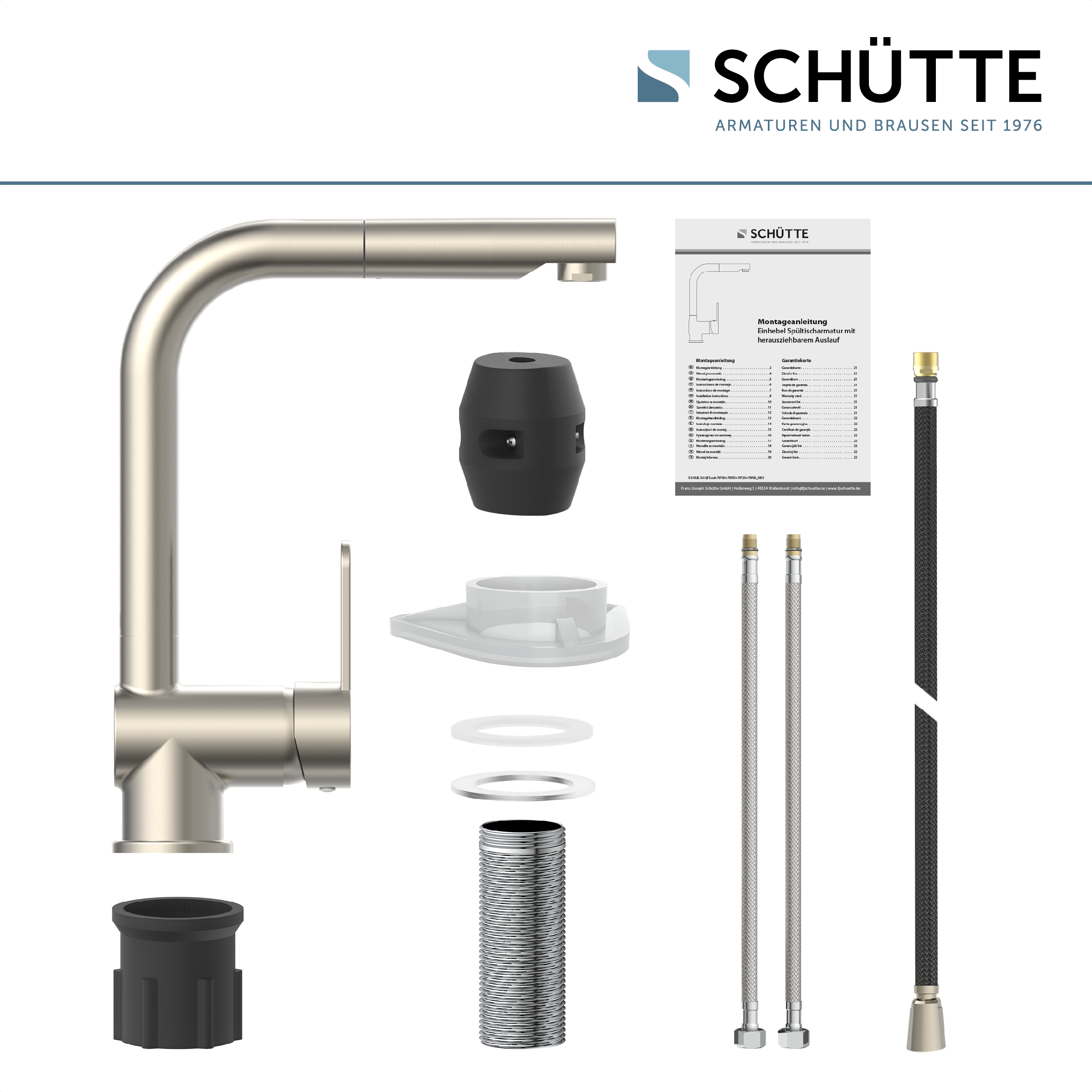 Schütte London Wasserhahn Küche herausziehbar energiesparend360 schwenkbar