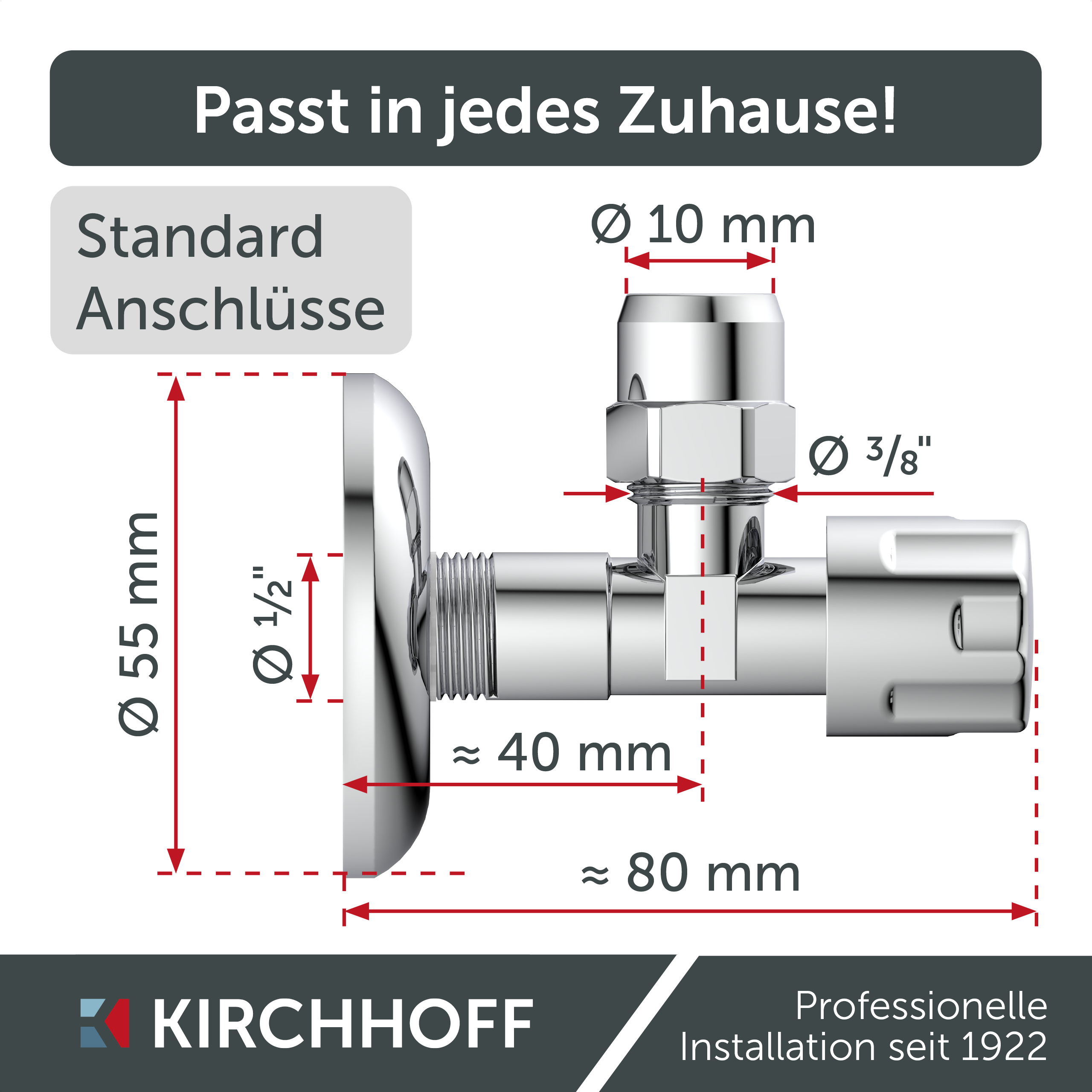 KIRCHHOFF Eckventil | 1/2