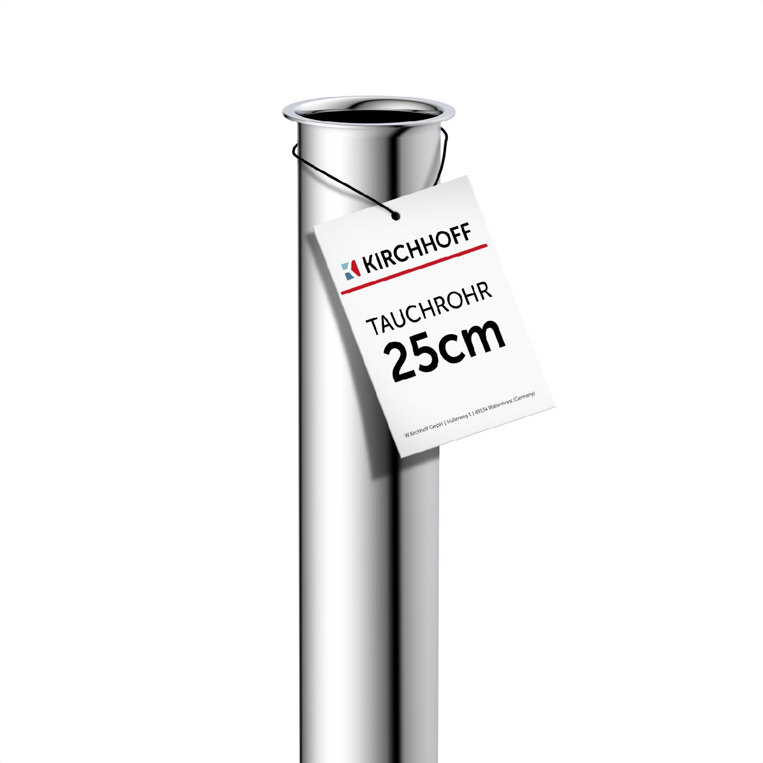 Tauchrohr für Siphon Rohr Verlängerung 20cm 25cm 30cm Waschbecken Abfluss